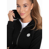 Bluza damska rozpinana z kapturem Pit Bull Small Logo '21 - Czarna