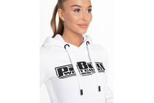Bluza damska z kapturem Pit Bull Classic Boxing '21 - Biała