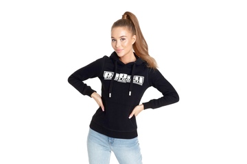 Bluza damska z kapturem Pit Bull Classic Boxing '21 - Czarna