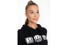 Bluza damska z kapturem Pit Bull Classic Boxing '21 - Czarna