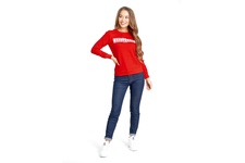 Bluza damska Pit Bull Classic Boxing '21 - Czerwona