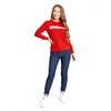 Bluza damska Pit Bull Classic Boxing '21 - Czerwona