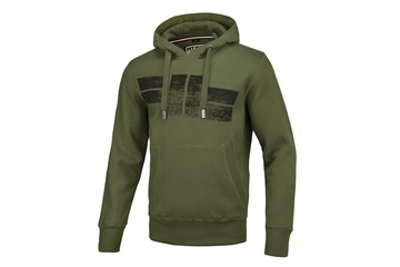Bluza z kapturem Pit Bull Classic Logo '21 - Oliwkowa
