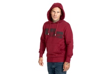 Bluza z kapturem Pit Bull Classic Logo '21 - Bordowa
