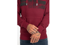 Bluza z kapturem Pit Bull Classic Logo '21 - Bordowa