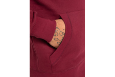Bluza z kapturem Pit Bull Classic Logo '21 - Bordowa