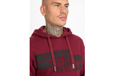 Bluza z kapturem Pit Bull Classic Logo '21 - Bordowa