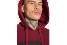Bluza z kapturem Pit Bull Classic Logo '21 - Bordowa