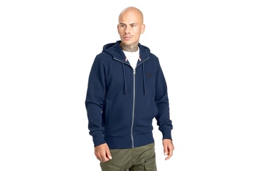 Bluza rozpinana z kapturem Pit Bull Pique Small Logo '21 - Granatowa