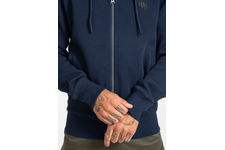 Bluza rozpinana z kapturem Pit Bull Pique Small Logo '21 - Granatowa
