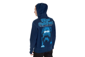 Bluza z kapturem Pit Bull Blue Eyed Devil '21 - Granatowa