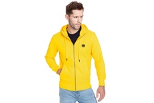 Bluza rozpinana z kapturem Pit Bull Small Logo '21 - Żółta
