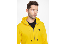 Bluza rozpinana z kapturem Pit Bull Small Logo '21 - Żółta