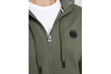 Bluza rozpinana z kapturem Pit Bull Small Logo '21 - Oliwkowa