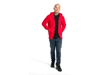Bluza rozpinana z kapturem Pit Bull Small Logo '21 - Czerwona