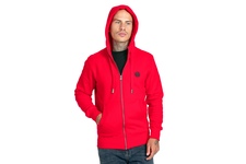 Bluza rozpinana z kapturem Pit Bull Small Logo '21 - Czerwona