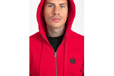 Bluza rozpinana z kapturem Pit Bull Small Logo '21 - Czerwona