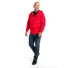 Bluza rozpinana z kapturem Pit Bull Small Logo '21 - Czerwona