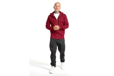 Bluza rozpinana z kapturem Pit Bull Small Logo '21 - Bordowa