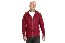 Bluza rozpinana z kapturem Pit Bull Small Logo '21 - Bordowa