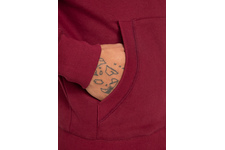 Bluza rozpinana z kapturem Pit Bull Small Logo '21 - Bordowa