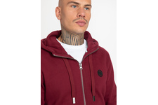 Bluza rozpinana z kapturem Pit Bull Small Logo '21 - Bordowa
