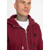 Bluza rozpinana z kapturem Pit Bull Small Logo '21 - Bordowa