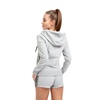 Bluza damska rozpinana z kapturem Pit Bull French Terry Small Logo '21 - Szara