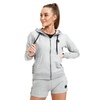 Bluza damska rozpinana z kapturem Pit Bull French Terry Small Logo '21 - Szara