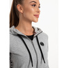 Bluza damska rozpinana z kapturem Pit Bull French Terry Small Logo '21 - Szara