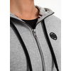 Bluza damska rozpinana z kapturem Pit Bull French Terry Small Logo '21 - Szara