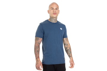 Koszulka Pit Bull Denim Washed Small Logo '21 - Granatowa
