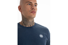 Koszulka Pit Bull Denim Washed Small Logo '21 - Granatowa