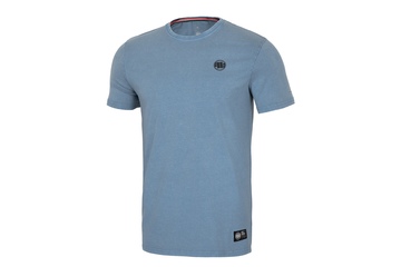Koszulka Pit Bull Denim Washed Small Logo '21 - Błękitna