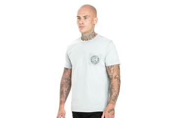 Koszulka Pit Bull Denim Washed Circle Dog '21 - Szara