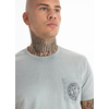 Koszulka Pit Bull Denim Washed Circle Dog '21 - Szara