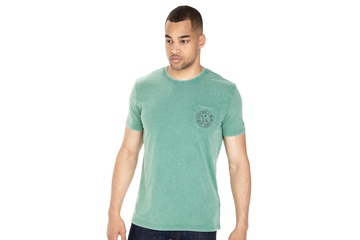 Koszulka Pit Bull Denim Washed Circle Dog '21 - Zielona