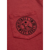 Koszulka Pit Bull Denim Washed Circle Dog '21 - Bordowa