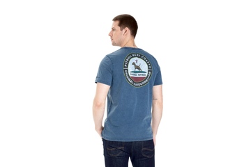 Koszulka Pit Bull Denim Washed California Dog '21 - Granatowa