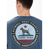 Koszulka Pit Bull Denim Washed California Dog '21 - Granatowa