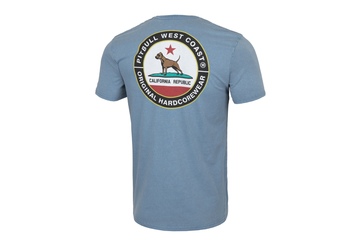 Koszulka Pit Bull Denim Washed California Dog '21 - Błękitna