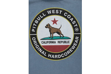Koszulka Pit Bull Denim Washed California Dog '21 - Błękitna