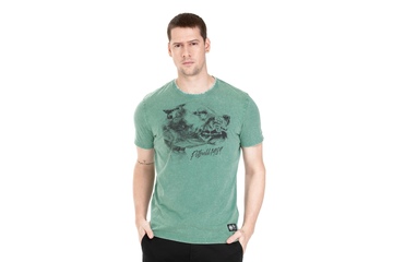 Koszulka Pit Bull Denim Washed Shlimock '21 - Zielona