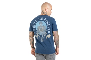 Koszulka Pit Bull Denim Washed Pitbull Forever '21 - Granatowa