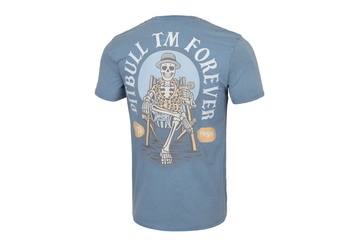 Koszulka Pit Bull Denim Washed Pitbull Forever '21 - Błękitna