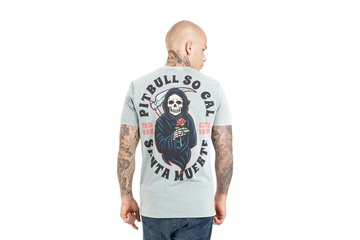 Koszulka Pit Bull Denim Washed Santa Muerte '21 - Szara