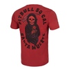 Koszulka Pit Bull Denim Washed Santa Muerte '21 - Bordowa