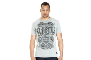 Koszulka Pit Bull Denim Washed Multisport '21 - Szara