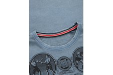 Koszulka Pit Bull Denim Washed Multisport '21 - Błękitna