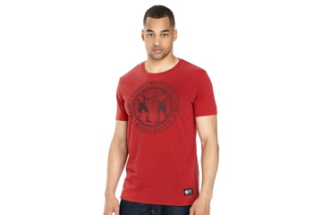 Koszulka Pit Bull Denim Washed Vintage Boxing '21 - Bordowa